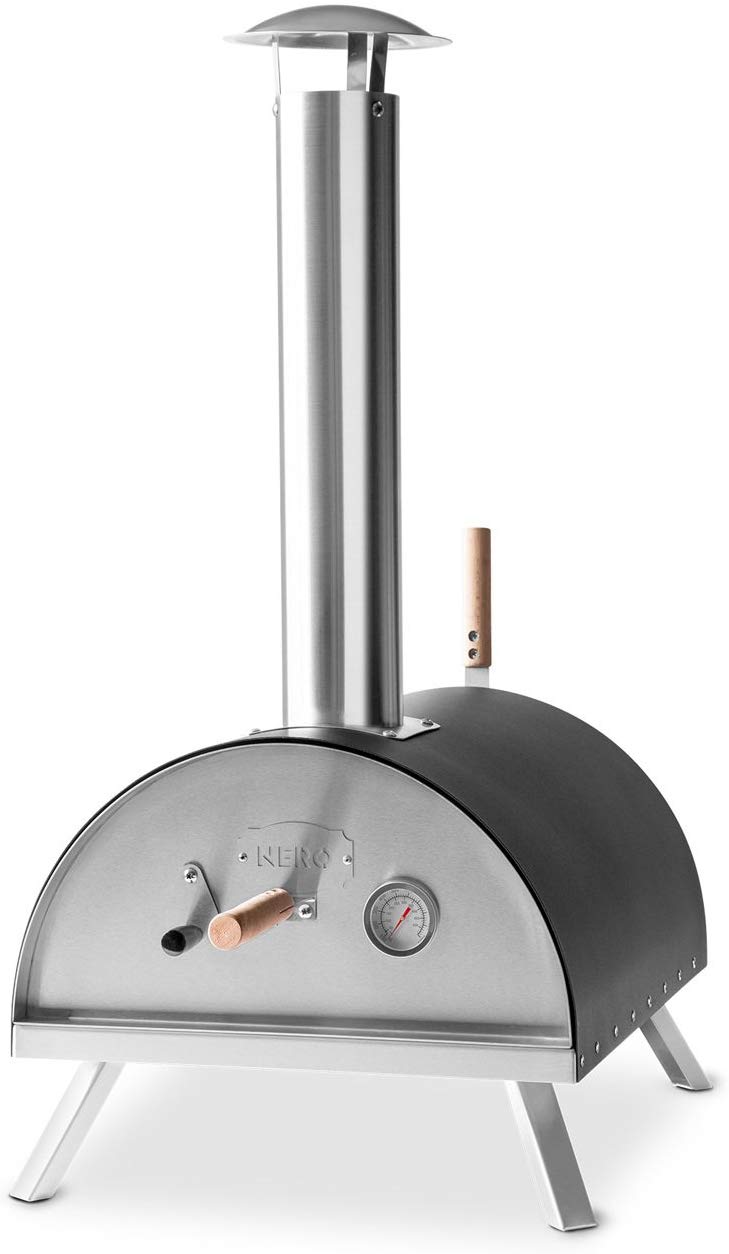 Four à Pizza Extérieur BIG HORN – Four à Granulés De Bois Portable, Acier Inoxydable, Chauffe à 460°C En 18 Min, Pizza En 90 S